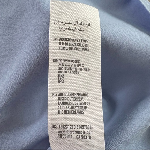 Abercrombie & Fitch Traveler Polo Mini Dress | Light Blue | XS - Picture 9 of 11